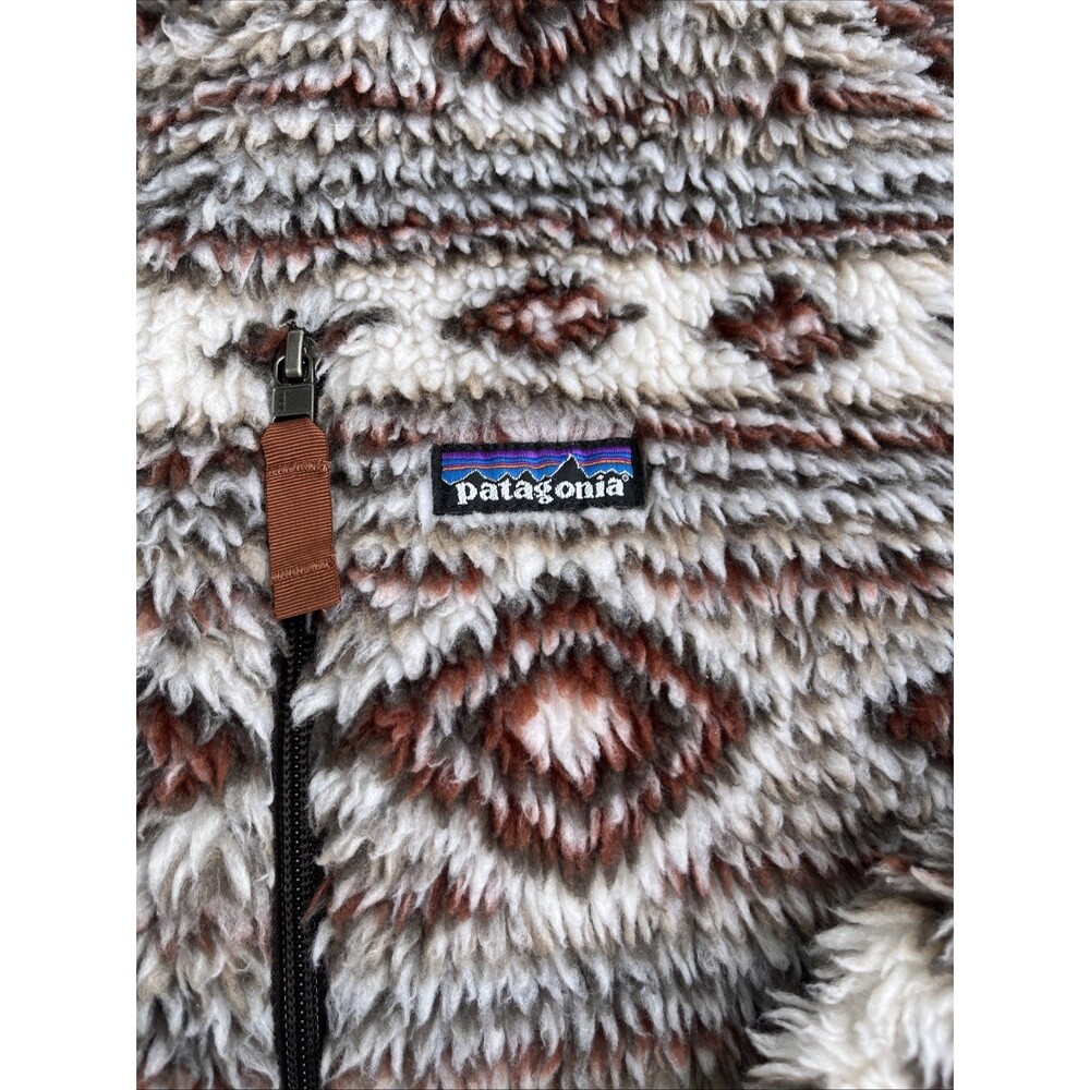 PATAGONIA Men's All-Over Print Classic Retro-X Fleece Jacket Full Zip Large - Picture 7 of 14